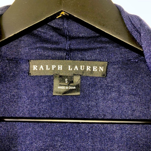 Ralph Lauren Black Label Silk Cashmere Blend Open Cardigan Small EUC - Picture 2 of 4